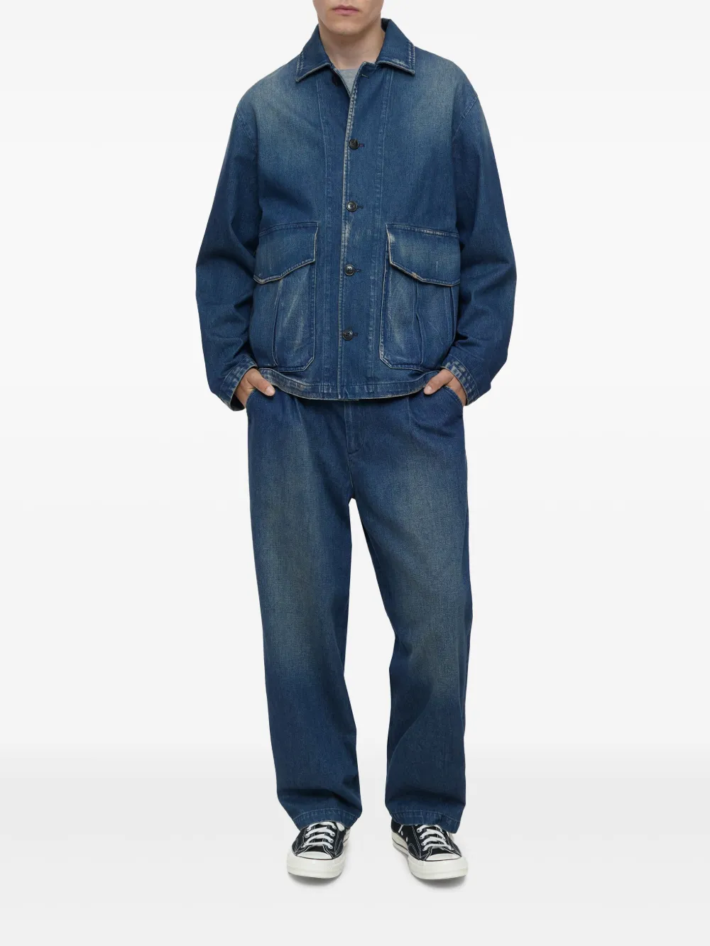 Closed Cargo shirtjack - Blauw