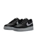 Nike Kids Air Force 1 Low ""Black Wolf Grey"" sneakers