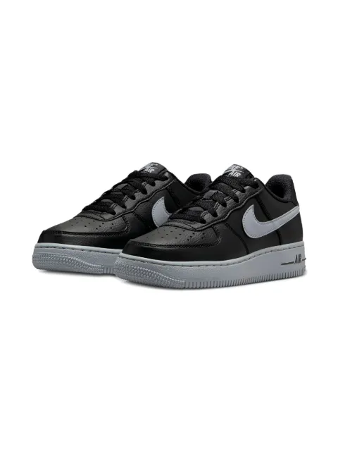 Nike Kids Air Force 1 Low "Black Wolf Grey" sneakers