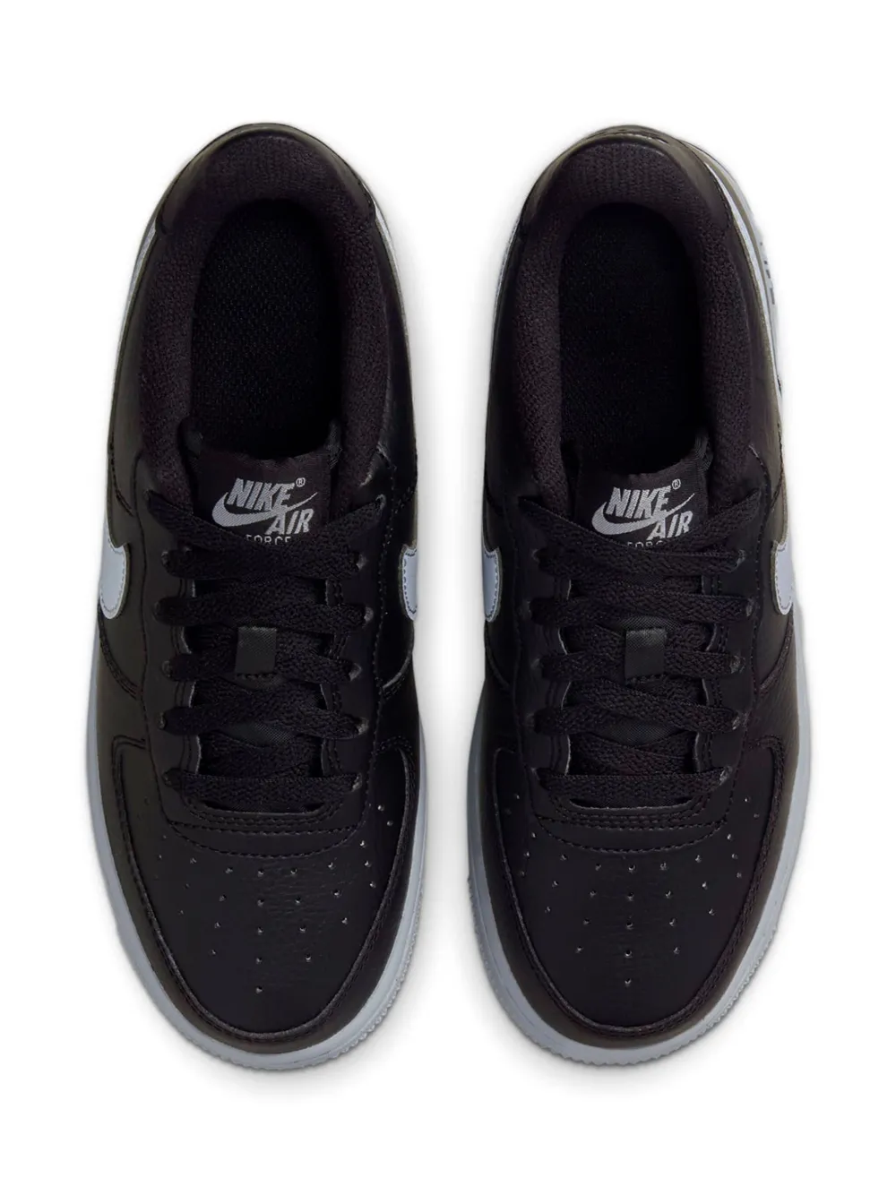 Nike Kids Air Force 1 Low "Black Wolf Grey" sneakers Zwart