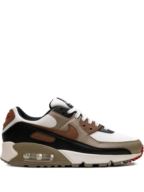Nike Air Max 90 "Phantom/Black/Fire Red/Light British Tan" sneakers