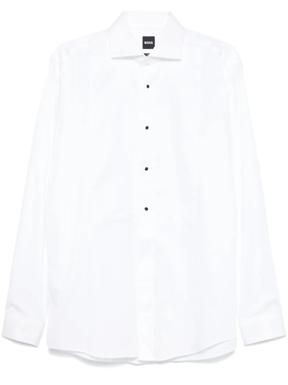 BOSS camisa con panel de pechera | blanco | Image 1