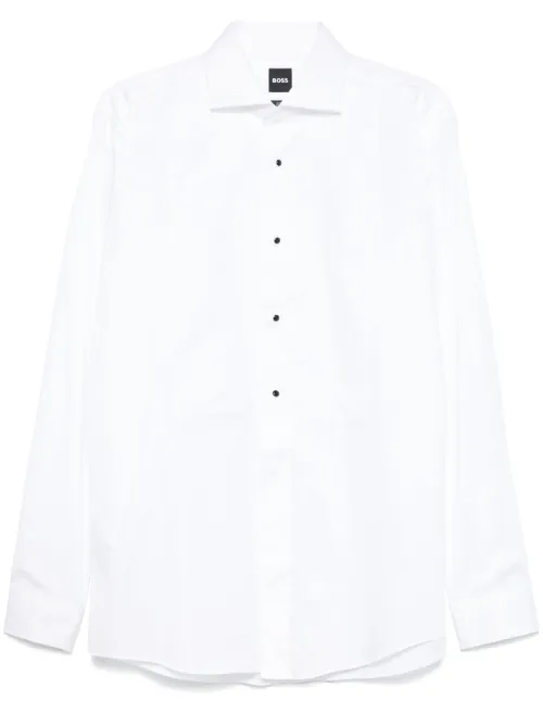 Chemise à détail de plastron - BOSS - Modalova