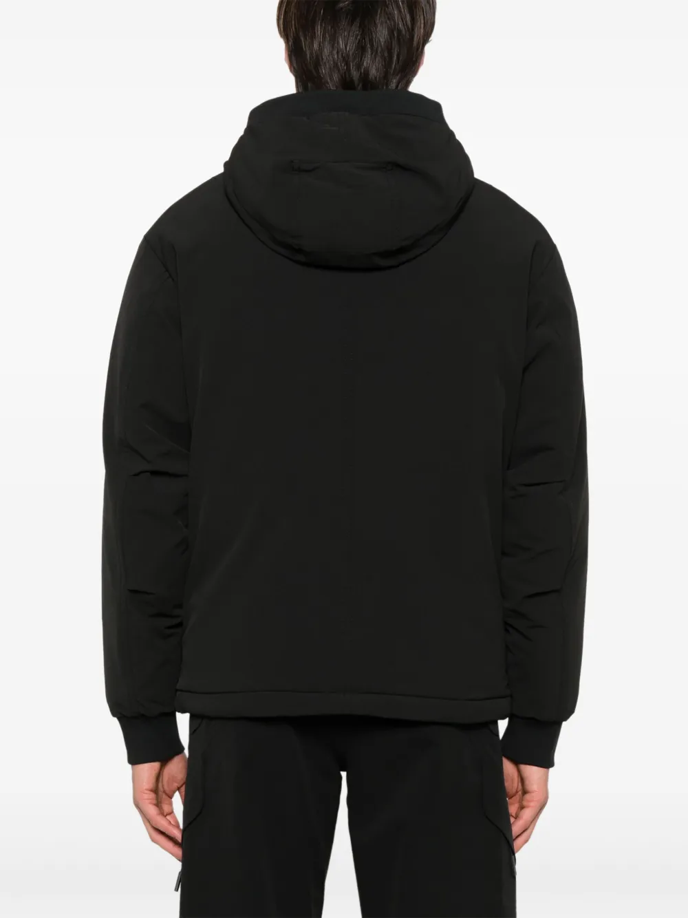 BOSS Gewatteerd jack Zwart