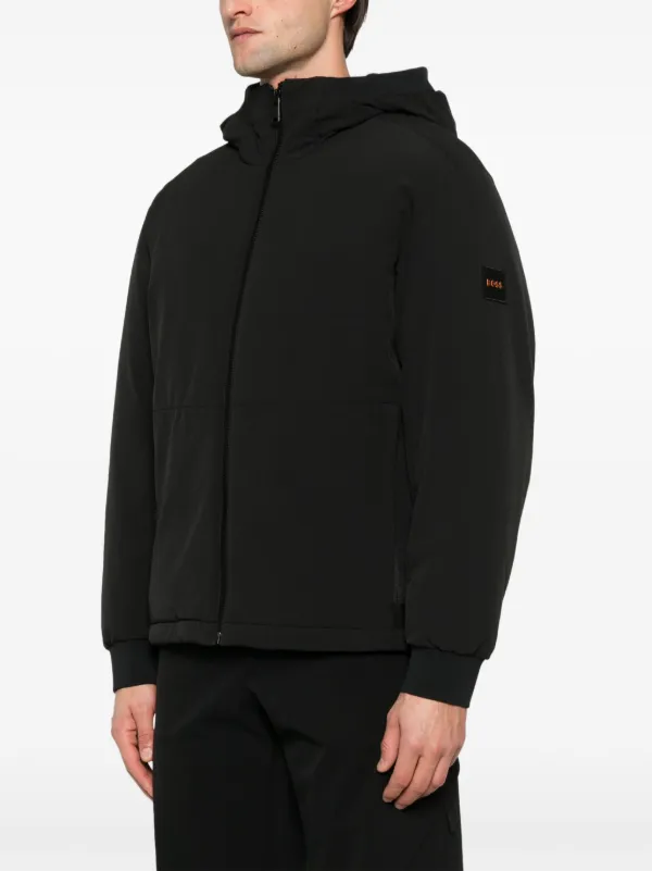 BOSS フーデッド パデッドジャケット | ブラック | FARFETCH JP