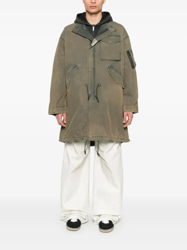Neighborhood Faded Coat | Green | FARFETCH