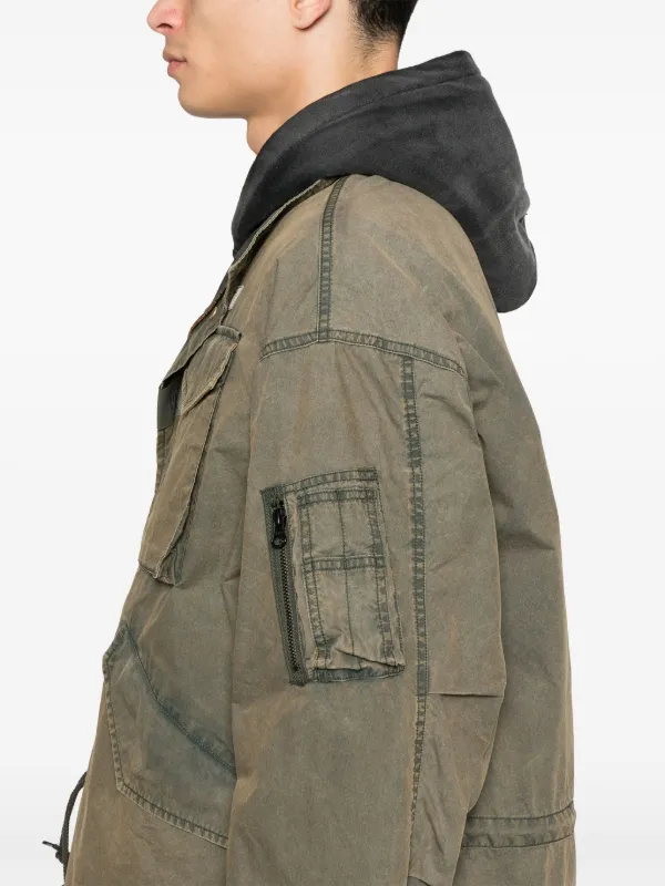 Neighborhood Faded Coat | Green | FARFETCH