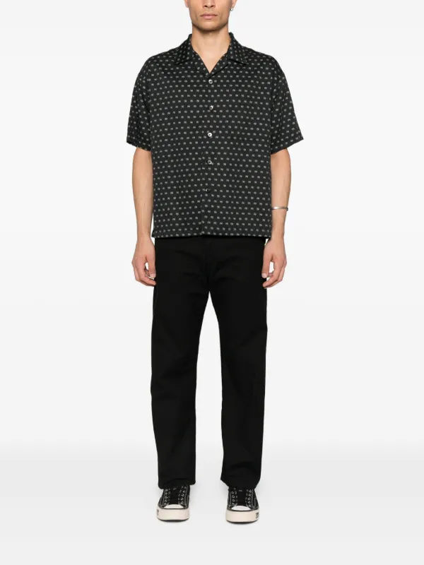 NEIGHBORHOOD monogram pattern shirt サイズL Neighborhood monogram-pattern Shirt | Black | FARFETCH