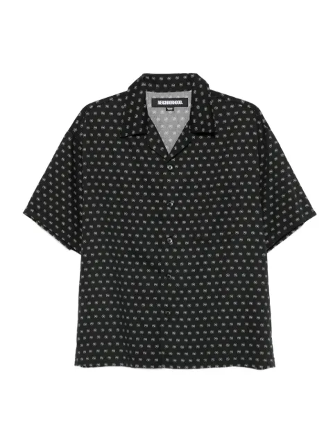 Neighborhood monogram-pattern shirt