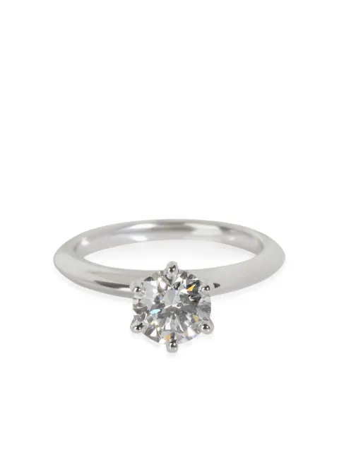 Tiffany & Co. Pre-Owned anillo de compromiso Solitaire en platino con diamante pre-owned