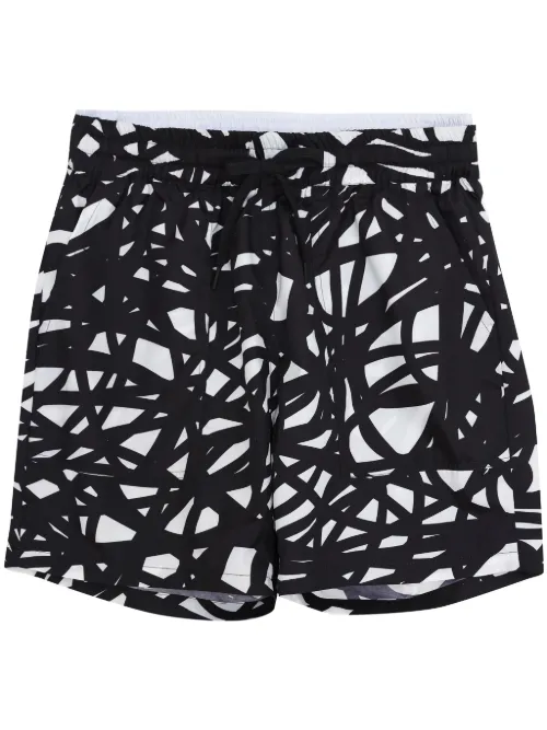 Short de sport à imprimé abstrait - Uma | Raquel Davidowicz - Modalova