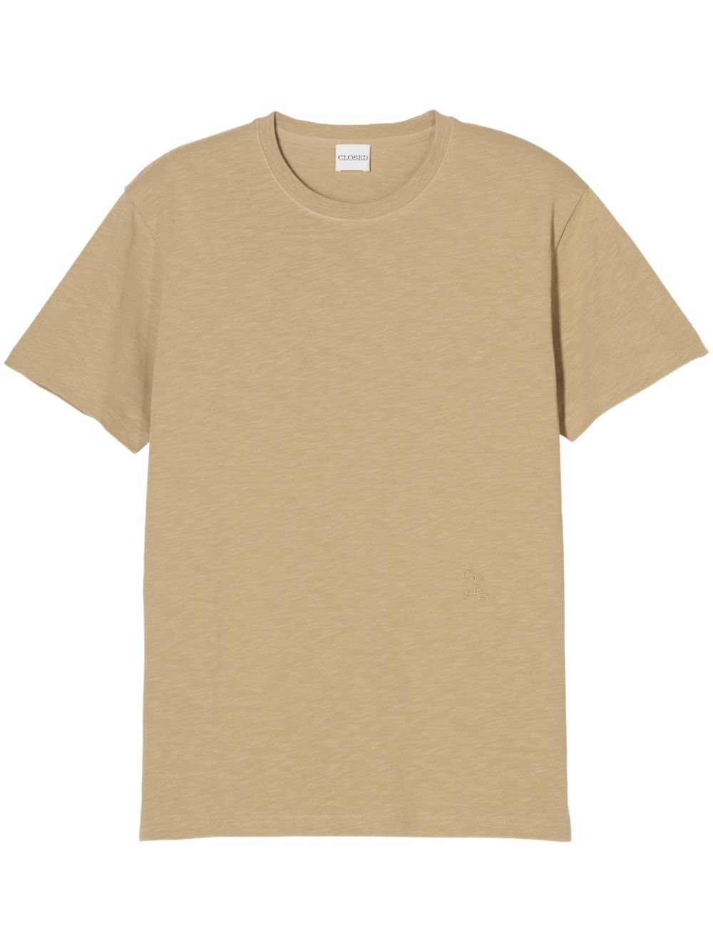 Closed logo-embroidered T-shirt Beige