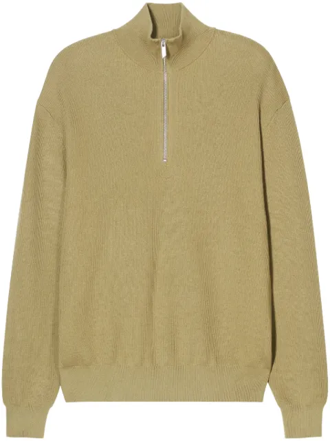 Closed half-zip sweater