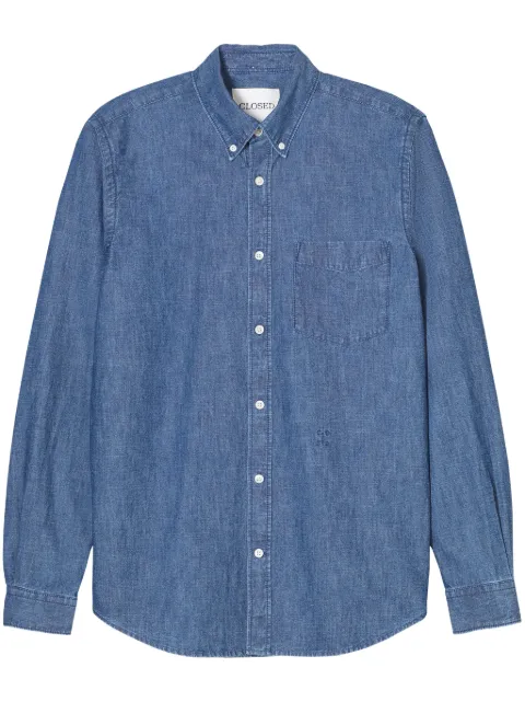 Closed button-up shirt