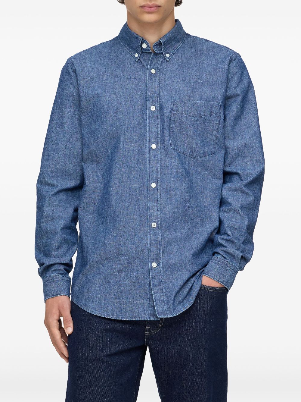 Closed button-up shirt - Blue