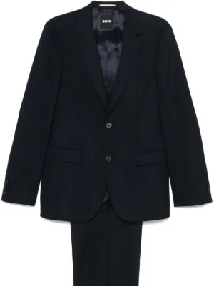 Valentino Garavani mini-check single-breasted Suit | Blue | FARFETCH