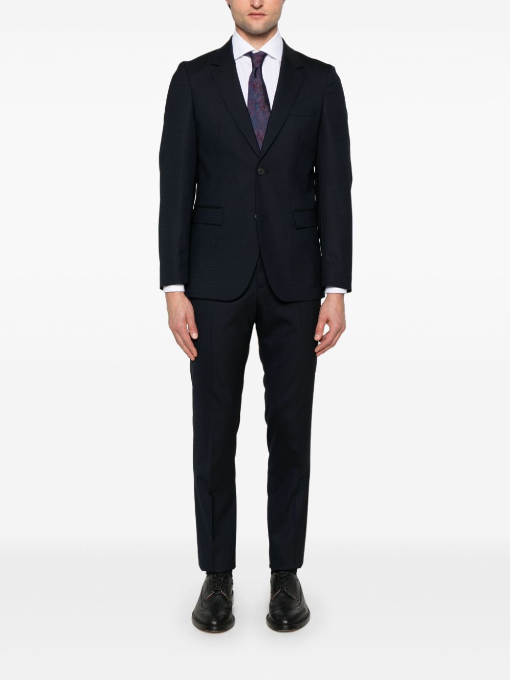 BOSS single-breasted suit - Blauw