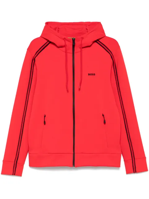 BOSS hoodie à détail rayé