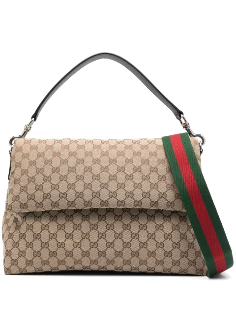 Gucci شنطة كتف كبيرة جاكار GG