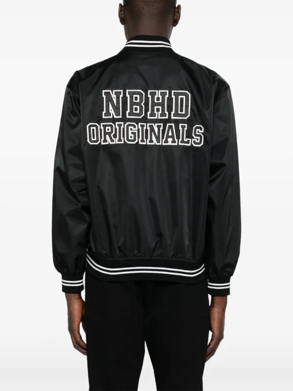 NEIGHBORHOOD ブラック スタジャン Neighborhood スタジアムジャンパー | ブラック | FARFETCH JP