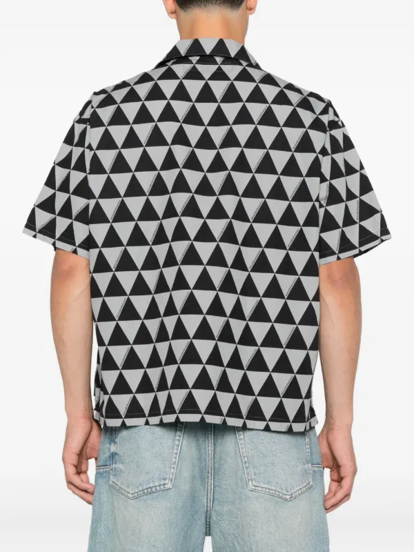 Neighborhood Camisa Com Estampa Triangular | Cinza | FARFETCH BR