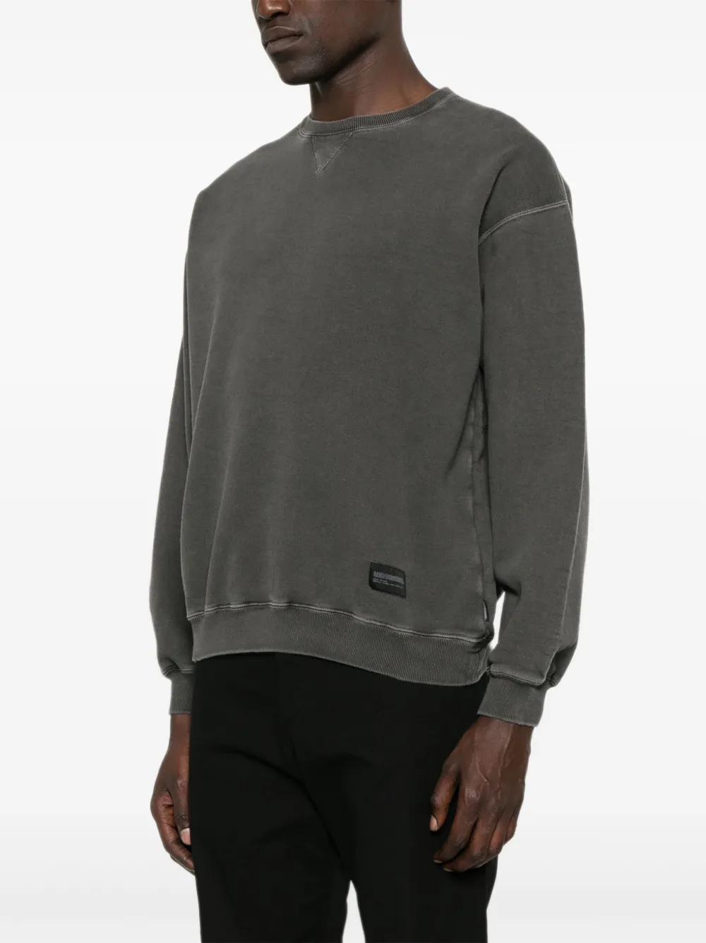 Neighborhood Sweater met logopatch Zwart