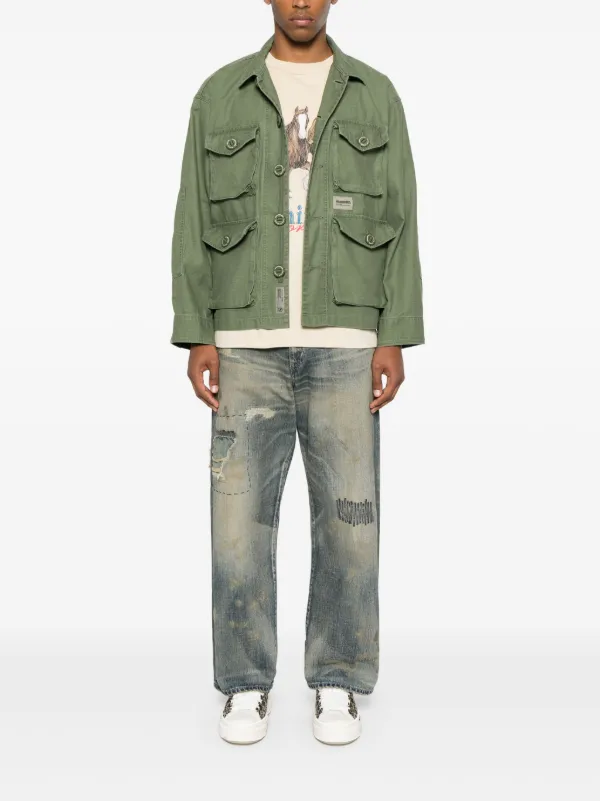 Neighborhood ワイドジーンズ | ブルー | FARFETCH JP