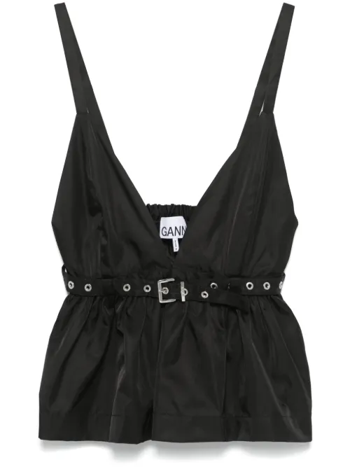 GANNI haut Duchesse Strap - Noir - GANNI - Modalova