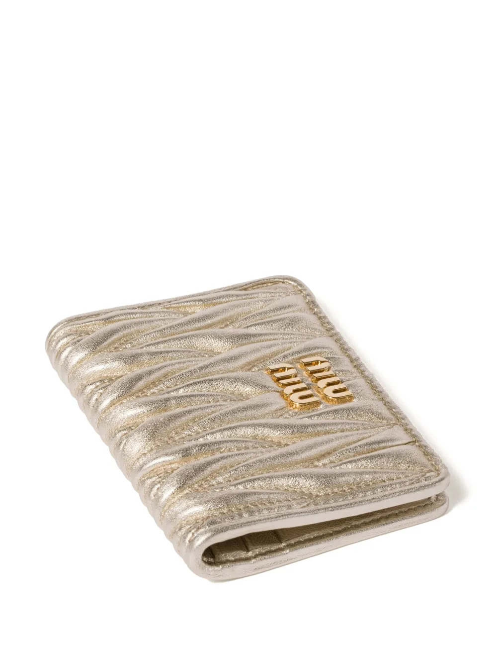 Miu Pasjeshouder met GG-logo Goud