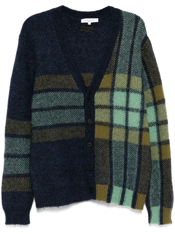 Maison Kitsuné チェック カーディガン | グリーン | FARFETCH JP