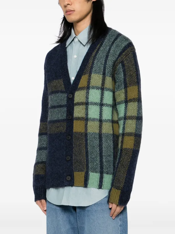 Maison Kitsuné チェック カーディガン | グリーン | FARFETCH JP