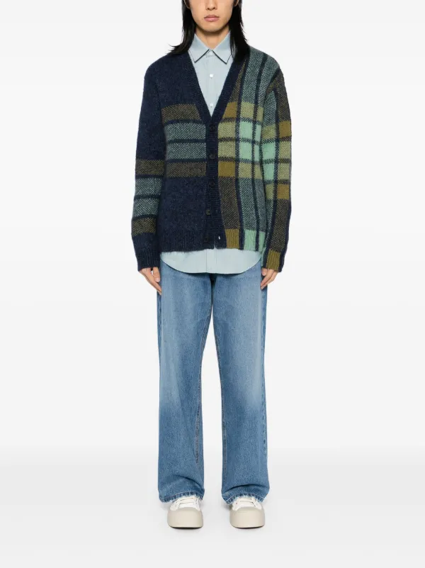Maison Kitsuné チェック カーディガン | グリーン | FARFETCH JP