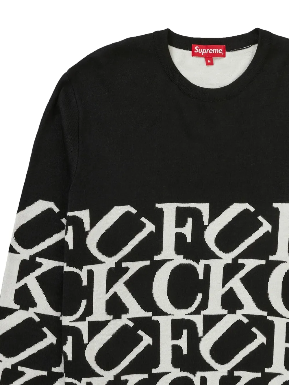 Supreme Fuck All sweater - Zwart