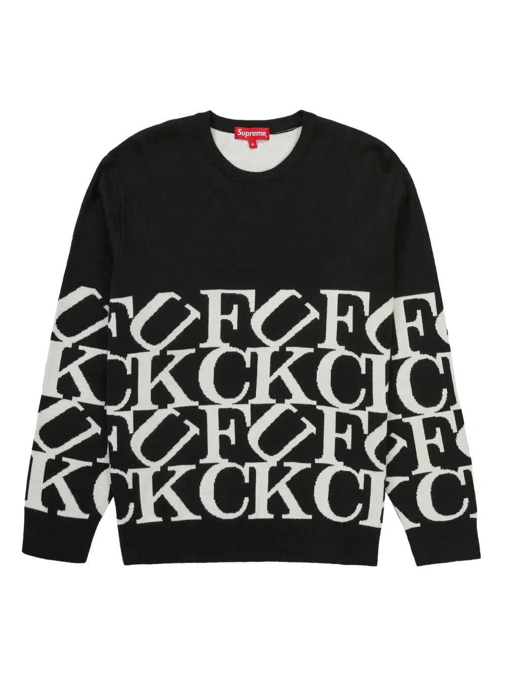 Supreme Fuck All sweater Zwart