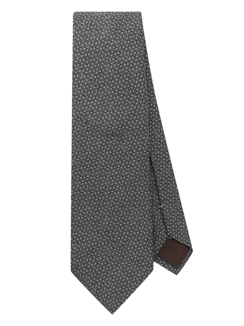Canali Getextureerde stropdas Grijs