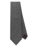 Canali textured tie - Grey