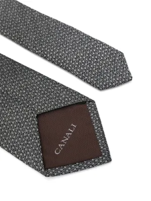 【新品】CANALI カナーリ　ネクタイ カナーリ ブランドネクタイ ストライプ柄 シルク イタリア製