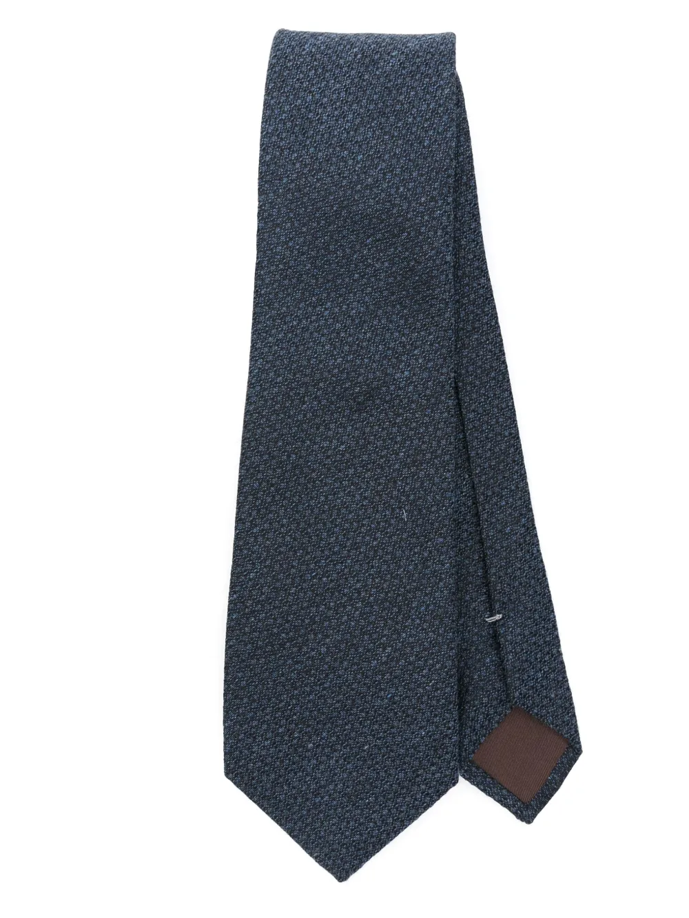 Canali Getextureerde stropdas Blauw