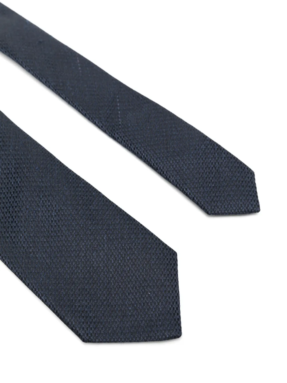 Canali Getextureerde stropdas - Blauw