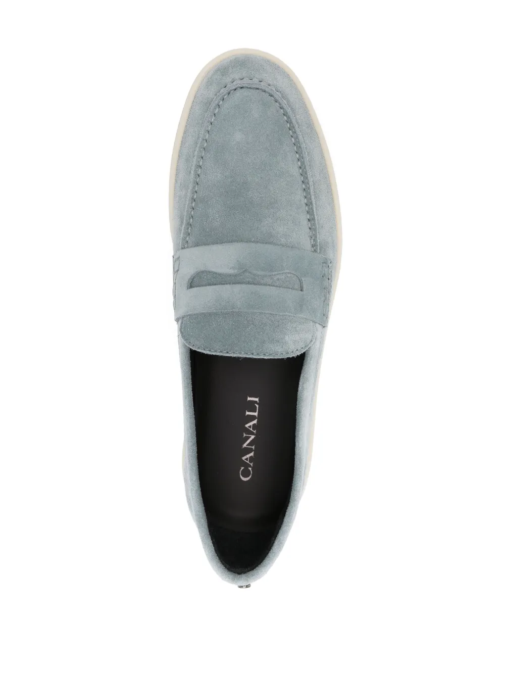 Canali Suède loafers Blauw