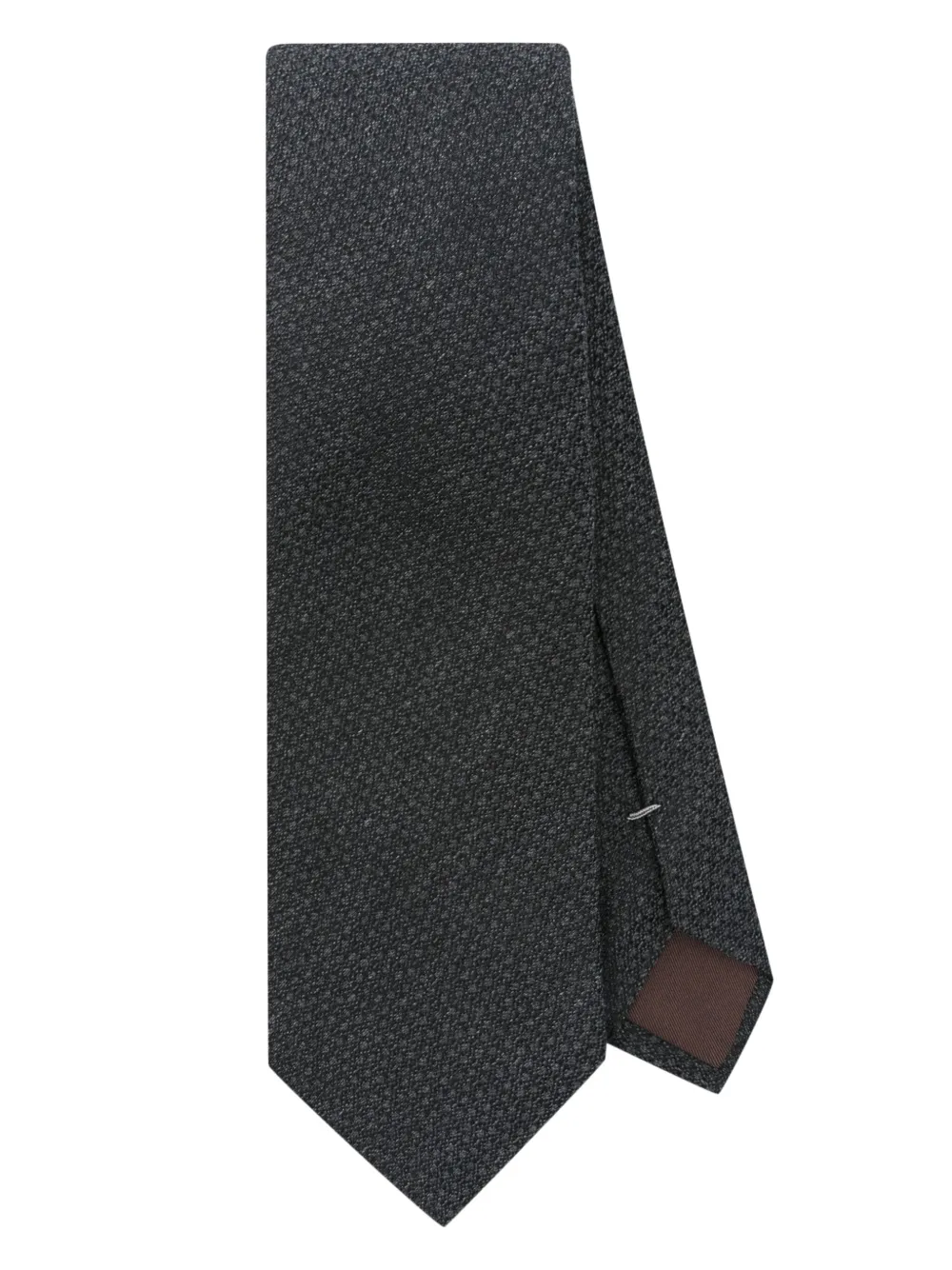 Canali Getextureerde stropdas Grijs