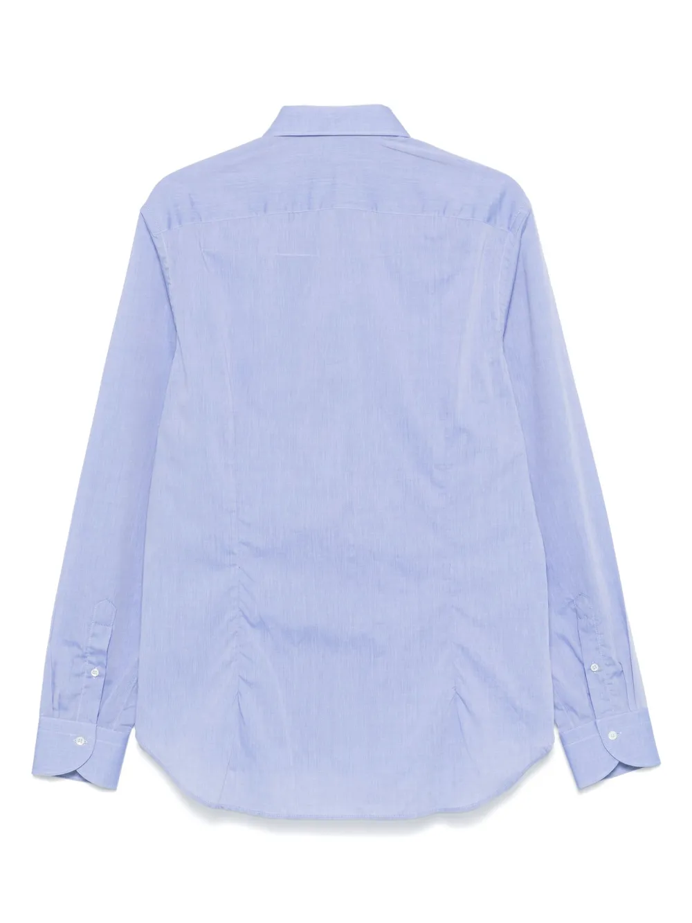 Canali Overhemd met gemêleerd-effect - Blauw