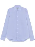 Canali mélange-effect shirt - Blue