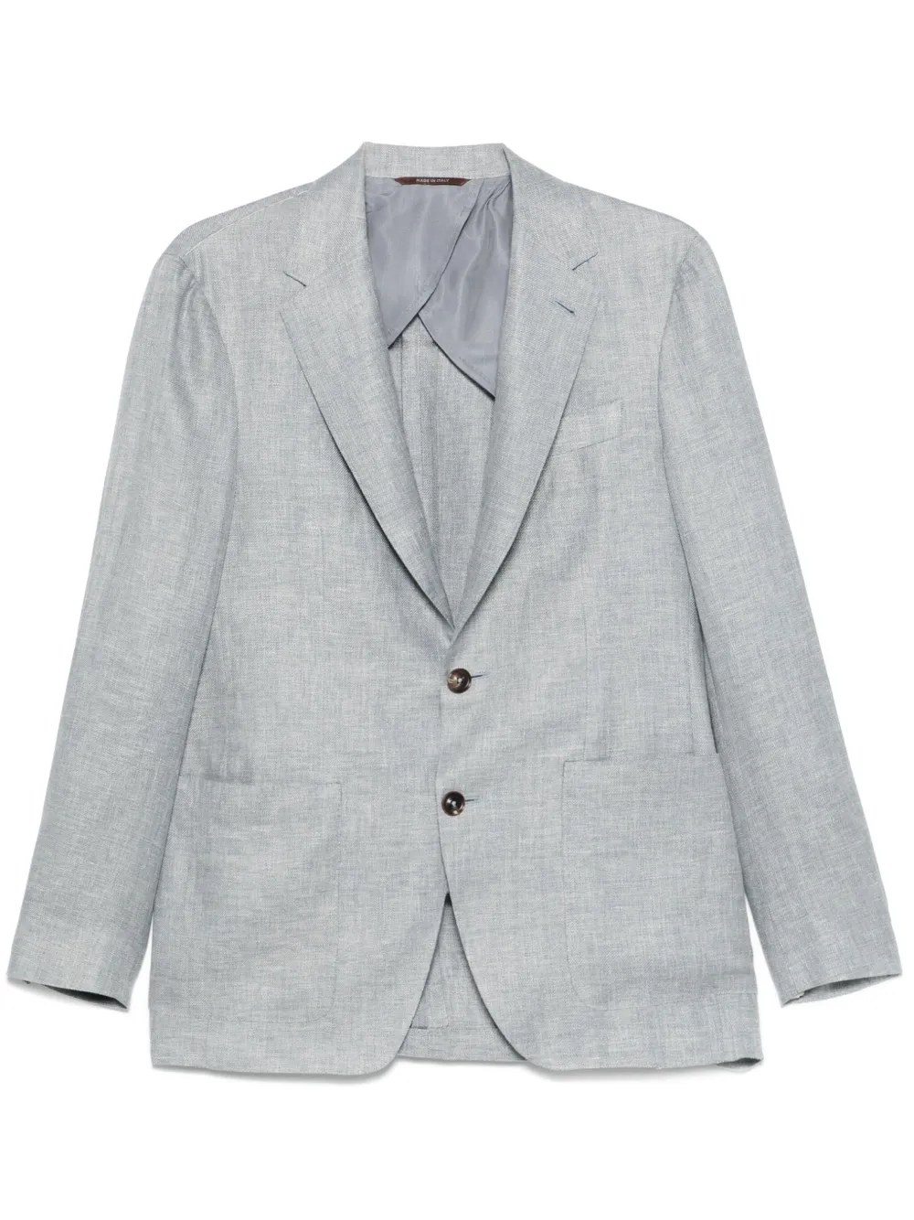 Canali Blazer met enkele rij knopen Grijs