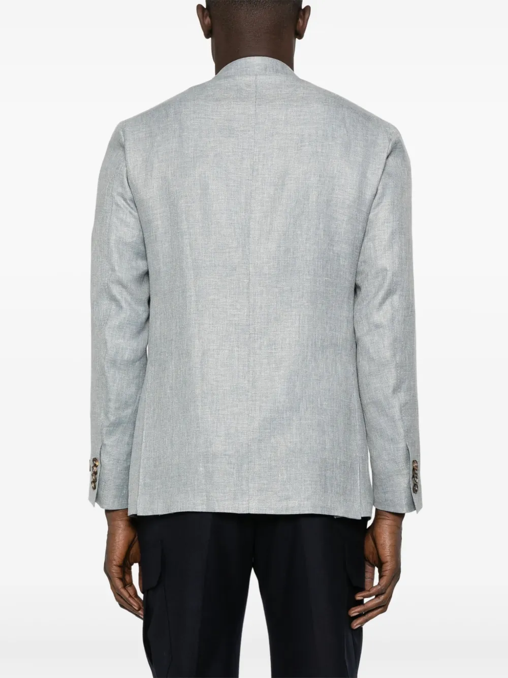 Canali Blazer met enkele rij knopen Grijs