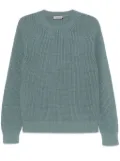 Canali waffle-knit sweater - Blue