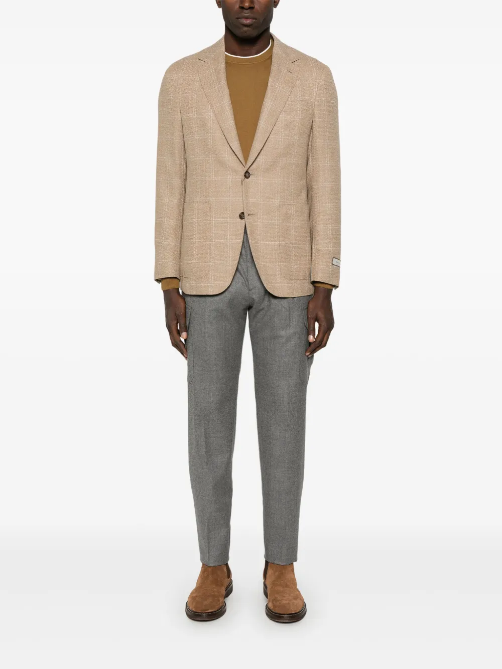 Canali Trui met contrasterende afwerking - Bruin