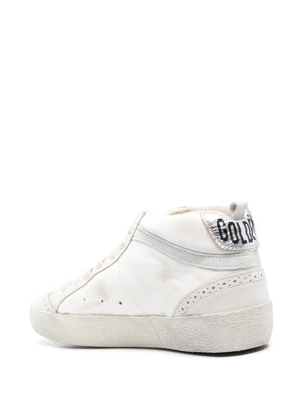 Golden Goose Mid Star "Cream Green Silver" sneakers White