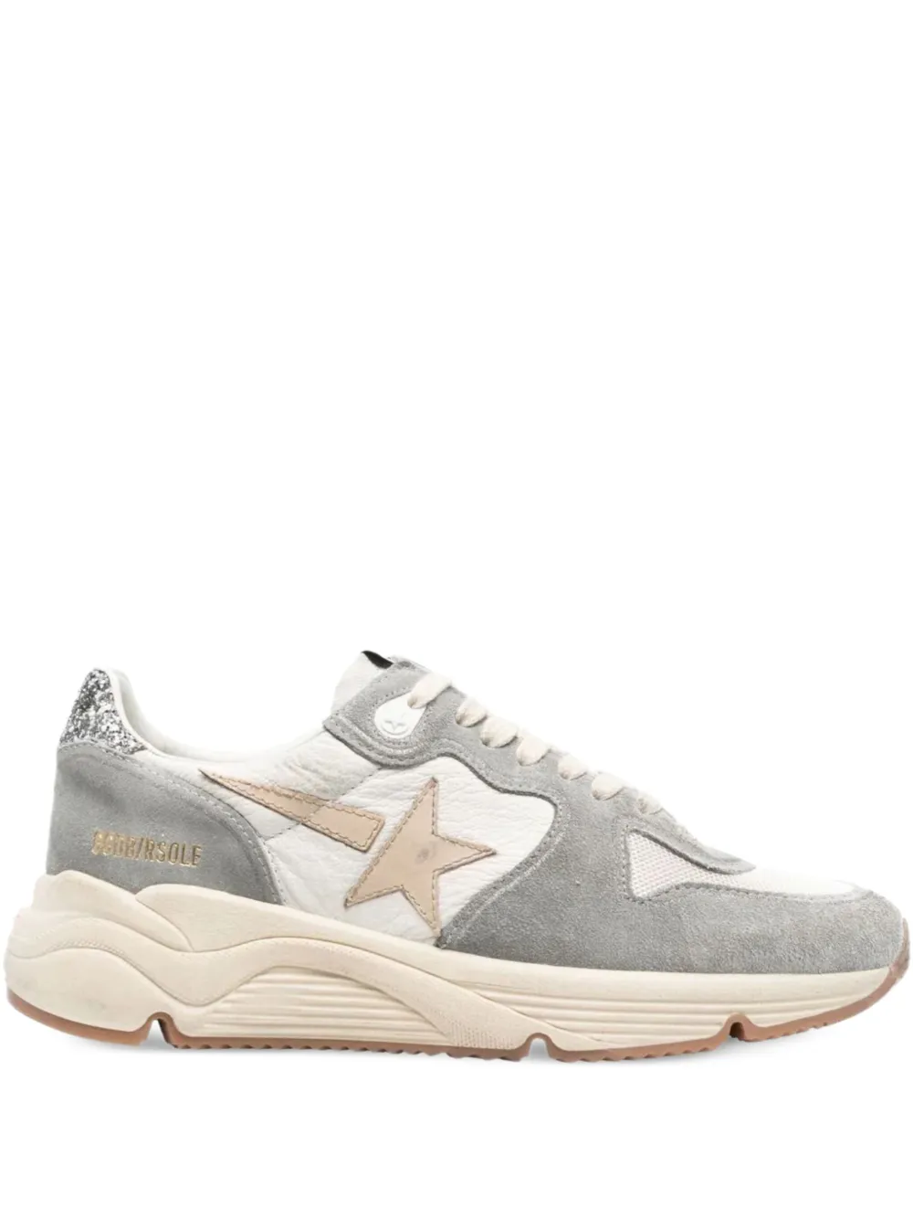 Golden Goose Running Sole "Silver White Cream Smoke" sneakers Grey