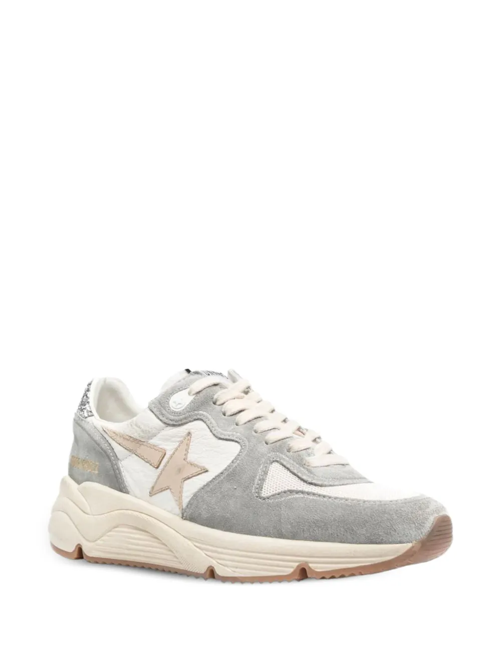 Golden Goose Running Sole "Silver White Cream Smoke" sneakers Grey